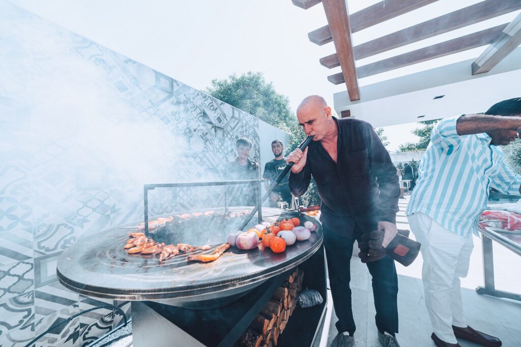 fabio zucchelli with bbq grill