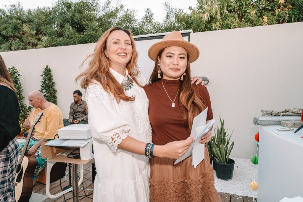 Mary with Diana Magariu