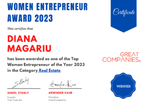 Great Companies Women Entrepreneur Award Winner 2023